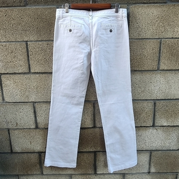 Burberry London women's White Slim Flared Jeans size